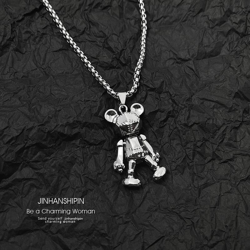 

Moveable Necklace for Men, Hip-hop Style, Long and Versatile Sweater Chain Pendant for Couples 60cm