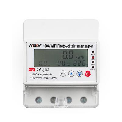 Tuya WiFi Intelligent Photovoltaic Meter Breaker Timer Multifunctional Solar Bidirectional Hour Meter Home Electronic