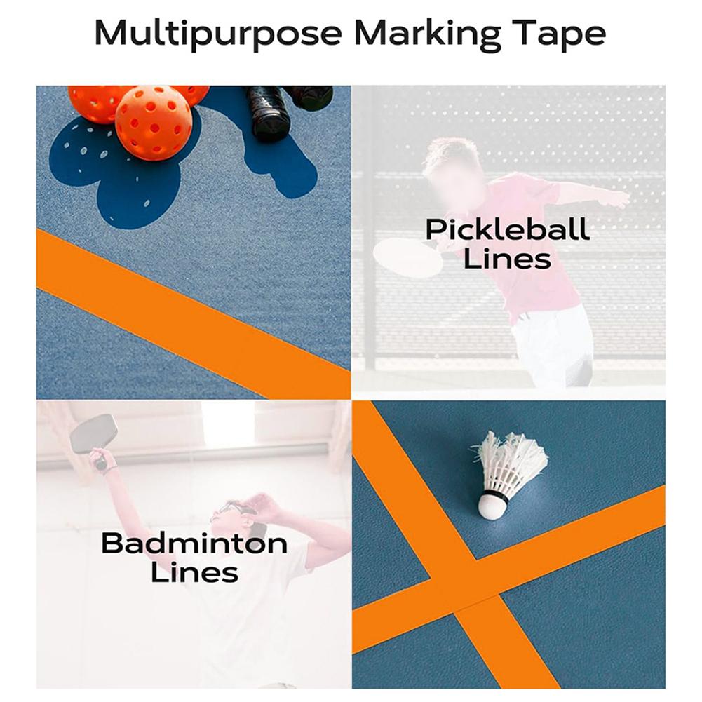 Sustainable Pickleball Court Tape 20M Ideal for High Foot Traffic Areas