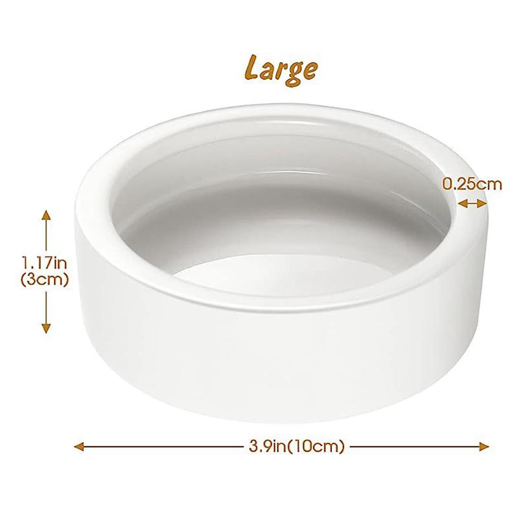 3 sizes Ceramic Aquarium Pet Reptile Feeder Bowl Basin Food Water Pot Reptile Turtle Tortoise Scorpion Lizard Crabs Supplies