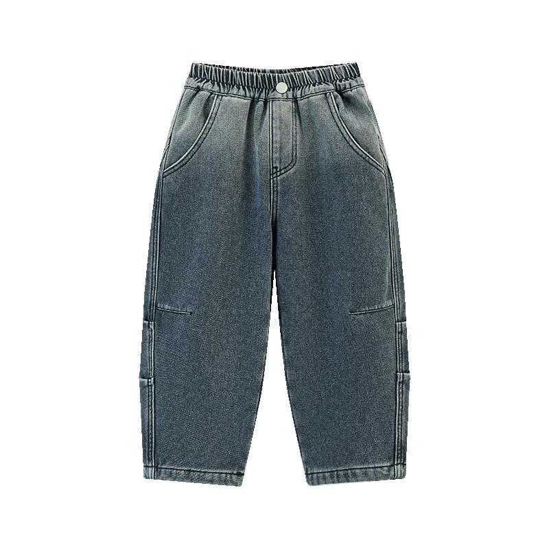 ASK JUNIOR Boys Autumn Washed Distressed Denim Jeans 150