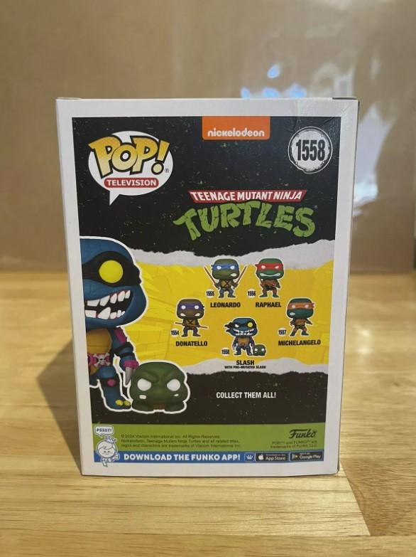 Figure Teenage Mutant Ninja Turtles Slash with Pre-Mutated Slash Funko Pop Funko Pop Ninja Turtles TMNT 10 Cm #1558