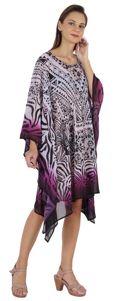 Moomaya Summer Bikini Cover Up Kaftan For Womens Sexy Sheer Swimwear Caftan Beach