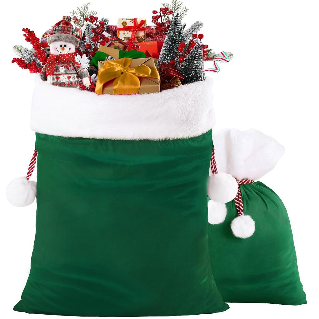 Christmas Decorative Backpack Drawstring Large Christmas Bag, Santa Claus Gift Bag, Christmas Decorative Gift Bag