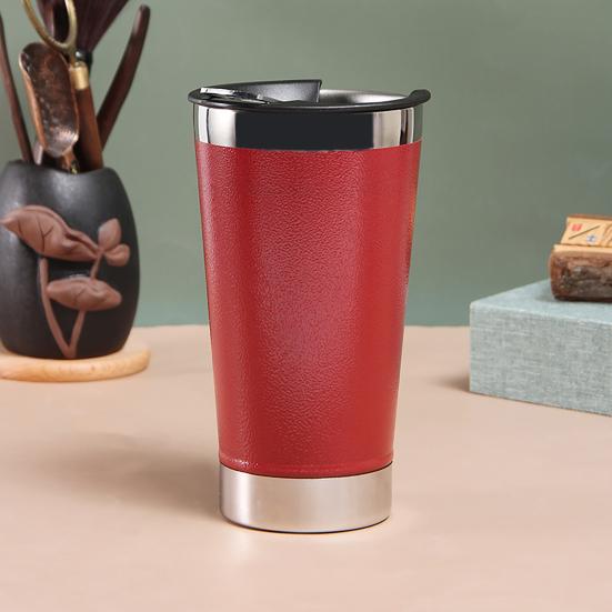 480ml Vacuum Cup Lidded Insulated 20oz Portable Thermal Cup Mug Daily Use