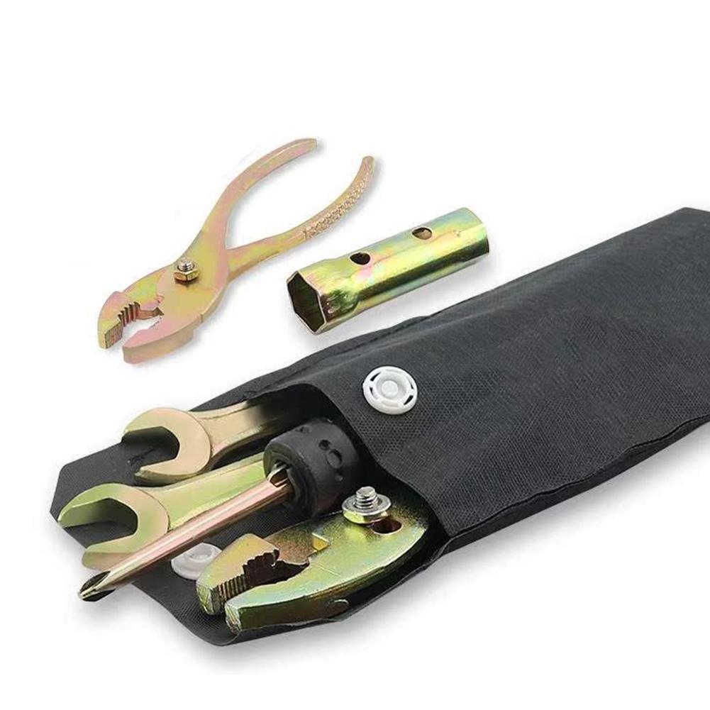 5Pcs Motorcycle Spark Plug Spanner Wrench Socket Tool Kit Aluminum Alloy Repair Pliers Wrenches Screwdrive with Storage Bag