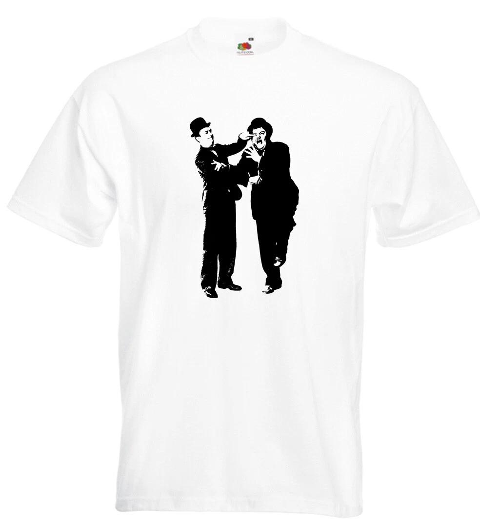 

Stan Laurel & Oliver Hardy T Shirt Hollywood Silent Movies Ben Turpin M