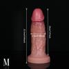 Realistic Liquid Silicone Dildo, Soft Skin Feel Veined Penis Toy, Large Size with Strong Suction Cup, G-Spot & Anal Stimulator for Women Men & Couples