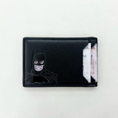 Herren Batman Kartenhalter: Mehrschlitz-ID-Geldbörse, Ausgehöhltes Design, Beliebter Kurzstil.