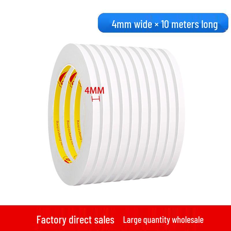 High-Viscosity Ultra-Thin Double-Sided Tape for Strong Adhesion, Kids' Planners, Student DIY, or No-Trace Paper Projects