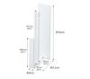 Yamazaki Magnetic Kitchen Tray Set of W4 x x Tower Holds Round Adjustable 5050 Holder, 2, White, Approx. D7.2 H16cm, Shape, Trays, Width,