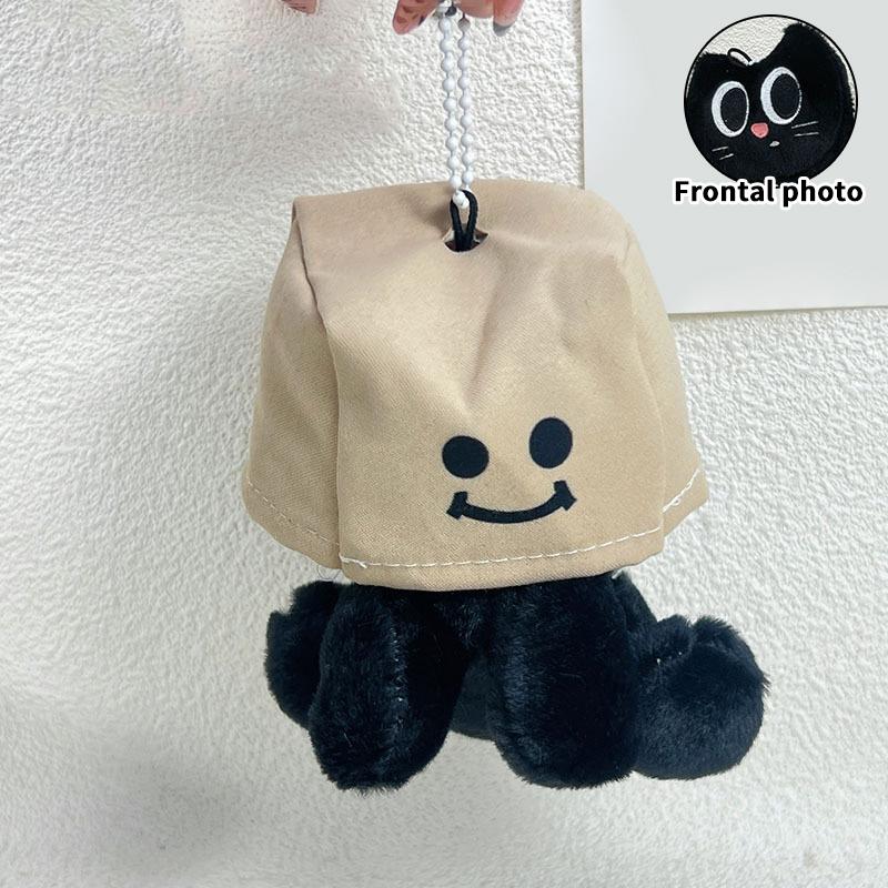 Creative Novelty Bear Plush Keychain Pendant Funny Cute Small Bear Keyrings Exquisite Backpack Decoration Accessories Gifts