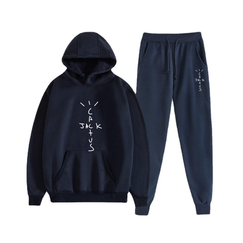 Hot-selling European and American Singer Travis Scott Casual Hooded Sweater Couple Suit