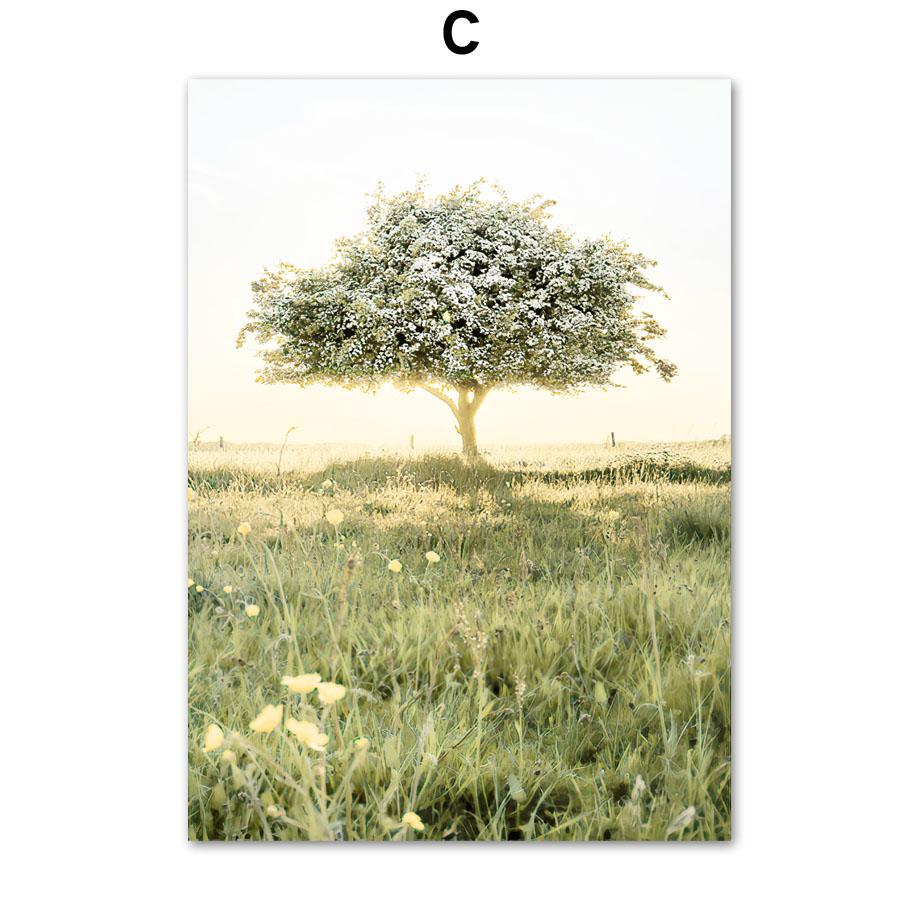 Sunflower Daisy Lemon Tree Car Butterfly Wall Art Canvas Painting Nordic Posters And Prints Wall Pictures For Living Room Decor
