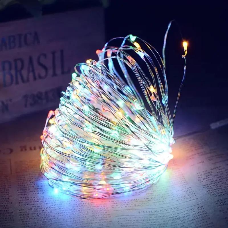 LED Solar String Lights Outdoor, Waterproof Solar Fairy Lights Copper Wire Solar Twinkle Lights for Tree Garden Party Wedding