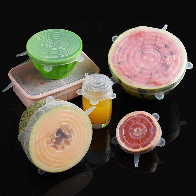 6-Piece Silicone Seal & Heating Lids for Bowls