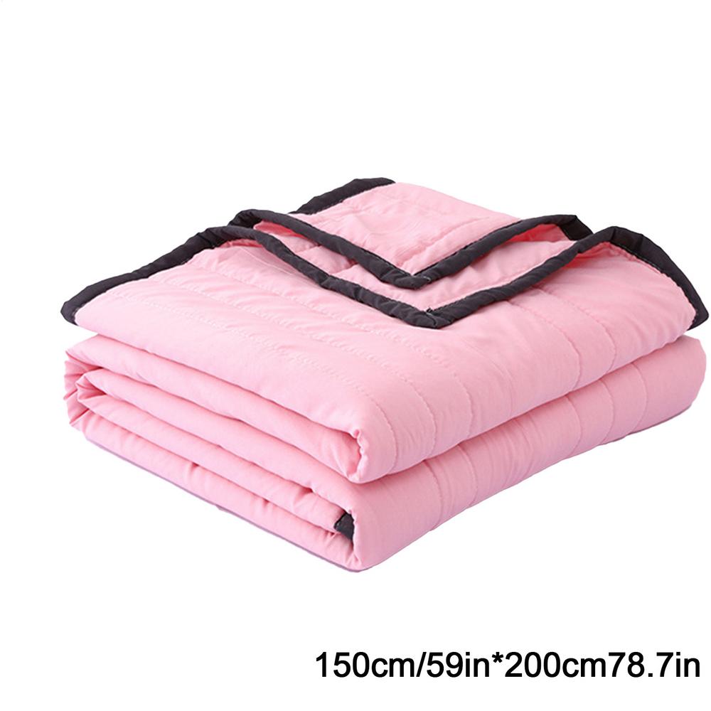 

New Summer Cooling Quilt Soft Cooling Throw Blankets Double Sided Sleeping Ice Blanket Breathable Summer Cooler Quilt 100x150cm рожевий