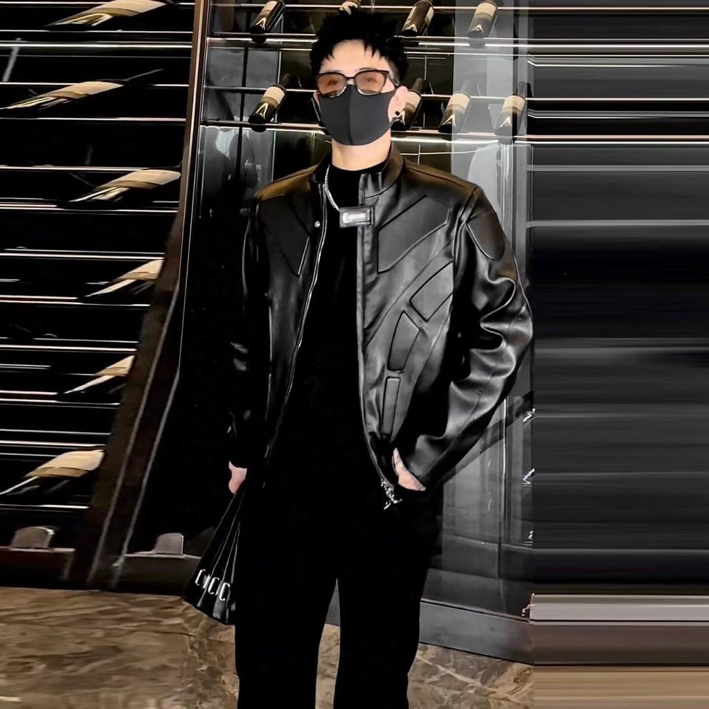 Spring and Autumn New Vintage Maillard Casual Commuter Versatile Short Jacket Top Leather Jacket Men and Women