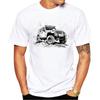 Summer Round Neck 3D Off-road Vehicle Pattern Rint Top Fashionable Casual Short Sleeved Men's T-shirts