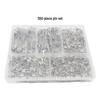 550-Piece Silver Safety Pin Set for Clothing and Household Use