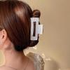 Acrylic Shark Clips Women Hair Clips Korean Shark Clips Geometric Hairgrips Flower Hair Claws