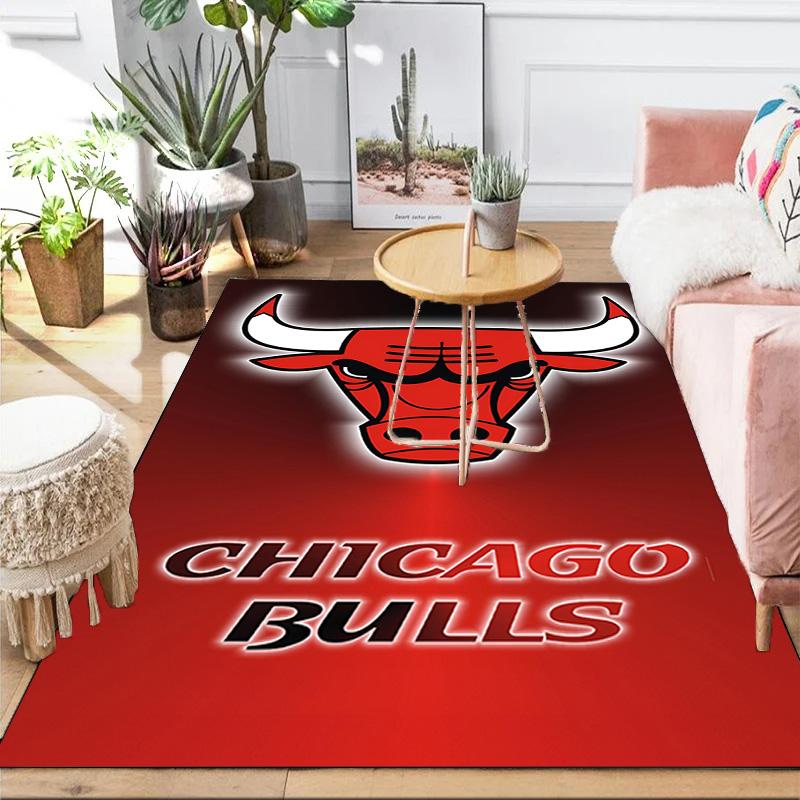 Red Bulls Basketball Area Rug Suitable for Indoor And Outdoor,Carpets for Kitchens, Homes, Offices, Living Rooms,Home Decor,Christmas Gift
