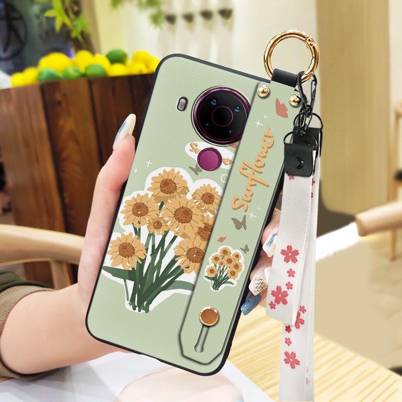 Anti-dust Wristband Phone Case For Nokia 5.4 Lanyard Protective Dirt-resistant Ring Phone Holder Waterproof Durable