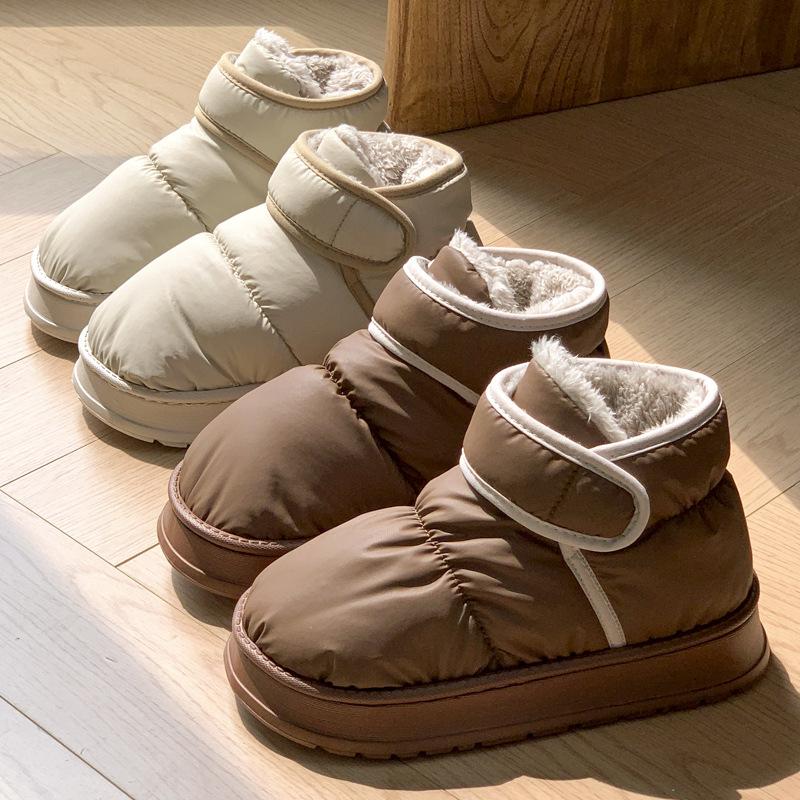 Fashion Snow boots for women new winter outerwear cotton shoes for men winter plush anti slip waterproof cotton boot zapatillas de mujer