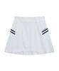 CHUCUCHU Side Wing Pleated Skirt (White) Cbfss-Sk006W