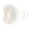 Retros Feather Mesh Hair Clip Handmade Elegant Hair Accessory For Women Wedding Party Retros Style Lightweight Decoration