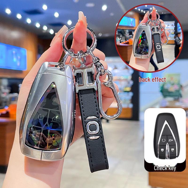 High-End Metal Key Cover for Changan Qiyuan A07 2025, A06 New Energy, and A05/A07 with Buckle