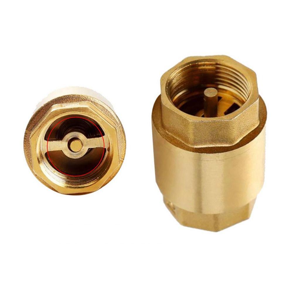 1Pcs Female Thread NPT Brass Check Valve In-Line Spring Anti Backflow Valve Durable One-Way Valve