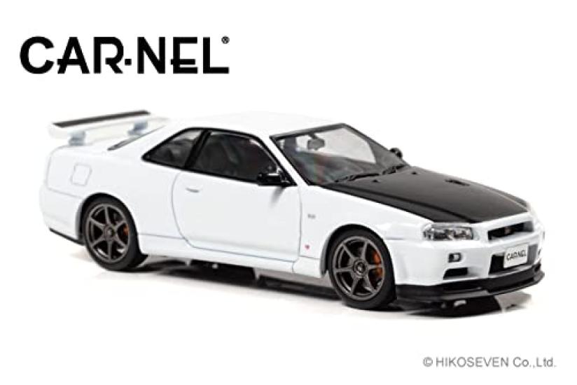 CARNEL 143 Nissan Skyline GT-R VspecII N1 (BNR34) 2000 White Finished Product CN430001