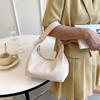 Women Retro Shoulder Bag PU Leather Fashion Tote Handbag Solid Color Simple Shoulder Purse Girls Outdoor Daily Bag