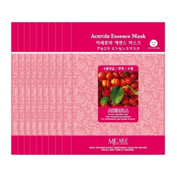 [100 sheets] Acerola Moisture and Nourishing Essence Mask Pack_18565308_634664