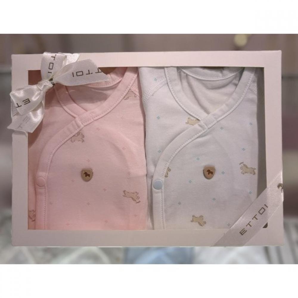 

Ettoi Pony Baby Bodysuit Twins Set 07s117003s1 pink blue/3M(60)
