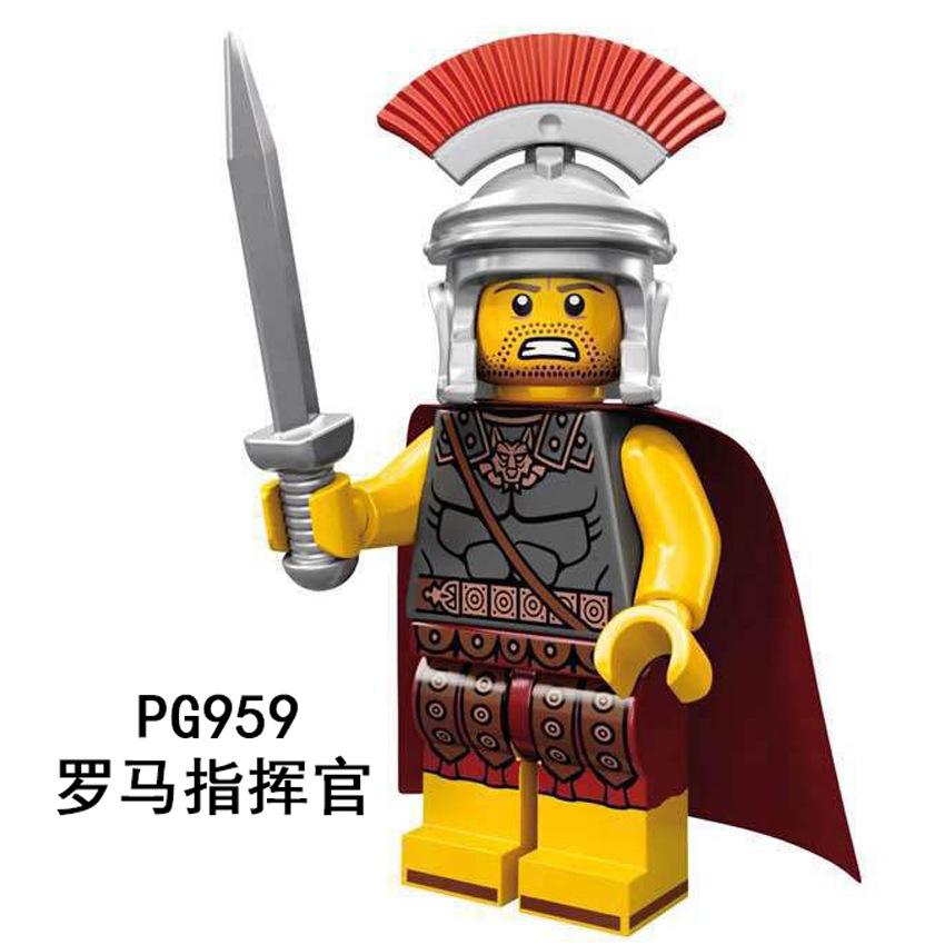 

Pingo Pg958 959 960 Воин Миньон Командир Щит Копье Мозаика Строительный Блок Игрушка Сумка