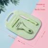 Abay Ceramic Fruit Knife, Peeler & Cutting Board Set