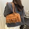 Minimalist Pu Shoulder Bag For Women With Large Capacity And Street Style For Daily Use