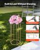 Wedding Flower Stand, 10PCS 60cm Column Flower Stand, Floral Stands with Acrylic Laminate, Hexagonal Cubic Floral Display Rack for Wedding, Party,