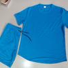 New Men's Summer Street Men's Short-sleeved Shorts Two-piece Men's Casual Sports Large Size Suit Men