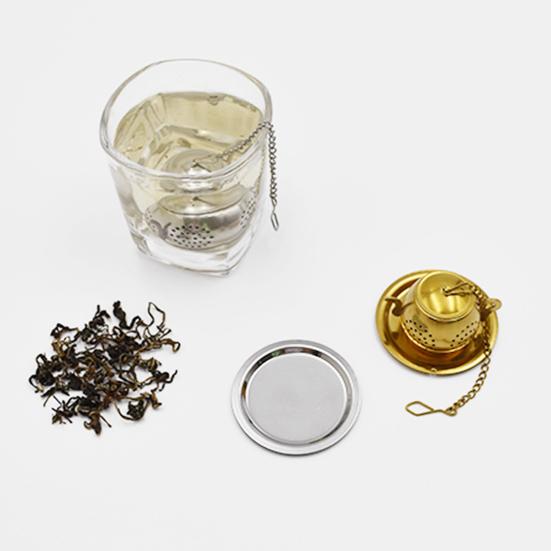 2 szt. Zaparzacze do herbaty z haczykiem Przybory kuchenne Pojemność do przechowywania Torebka na herbatę i sypkie zaparzacze do herbaty Doskonałe filtrowanie Długi łańcuszek