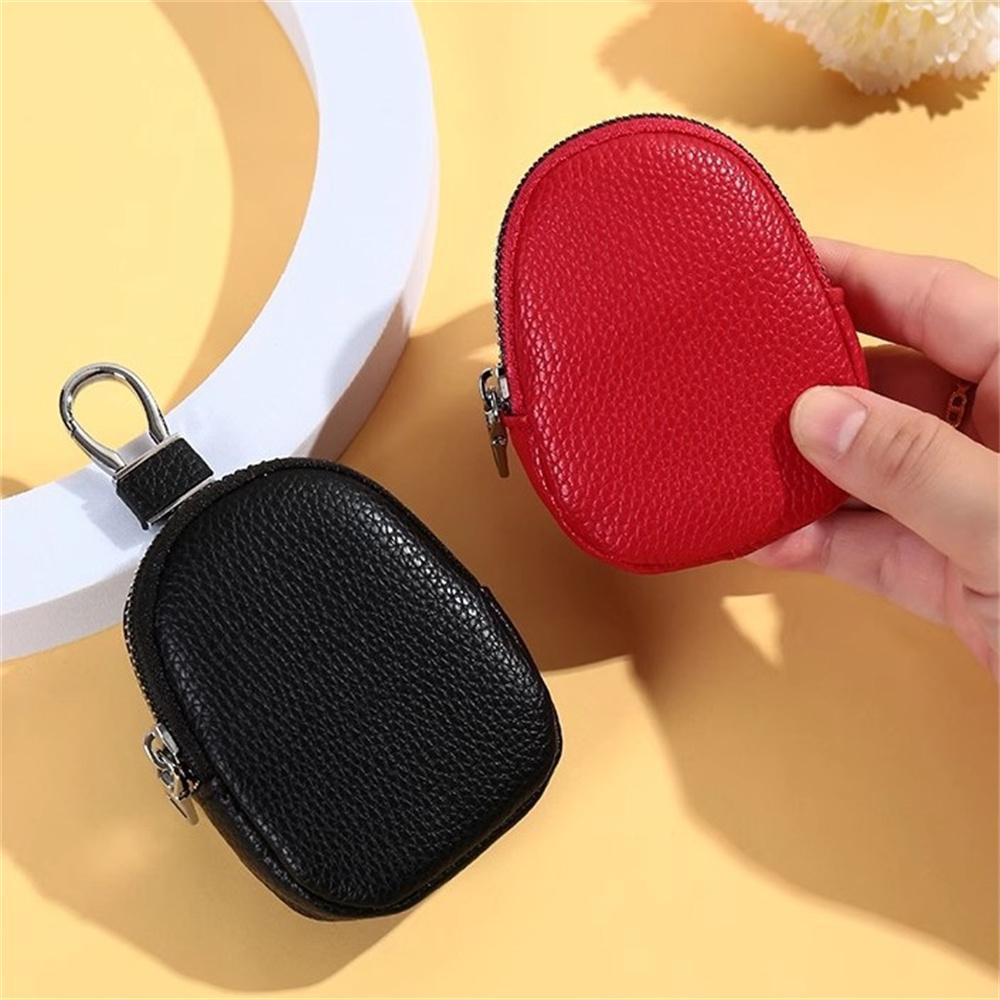 Women's Mini Coin Purse with Key Ring Key Bag Multi-function Storage Bags PU Leather Zipper Change Bag Wallet Earphone Pouch