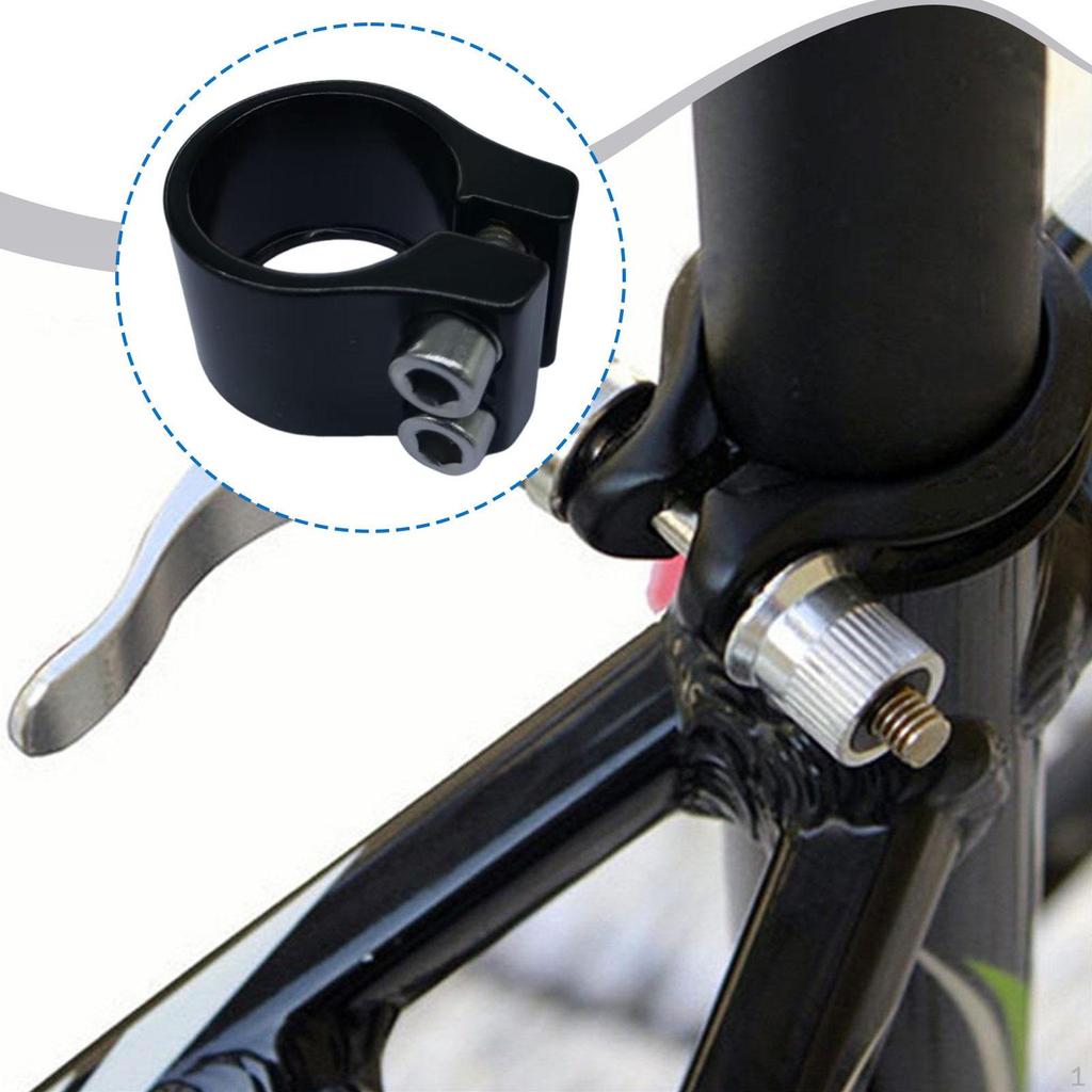 Seat Post Clamp Saddle Clip Aluminum Alloy Easy to Install 1.25" Replace Road Bike Tube