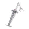 Game Doom Keychain Eternal Crucible Blade Pendant Sword Eternal Judgment Pendant Keyring for Women Men Jewelry Backpack Gifts