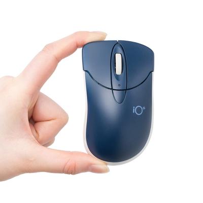 Sanwa Direct Bluetooth iOS DPI Blue Navy Mouse, Quiet, Small, Multi-pairing, Compatible, Switching, LED, 400-MABTIP3NV