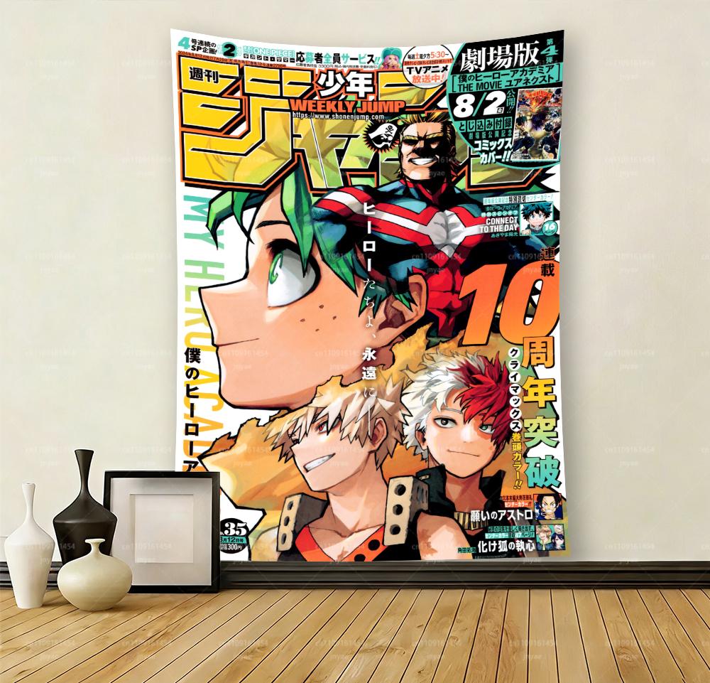 Anime B Bakugo Katsuki Colorful Tapestry Hippie Boho Mandala Wall Hanging for Bedroom Affordable Home Decor Flat Print