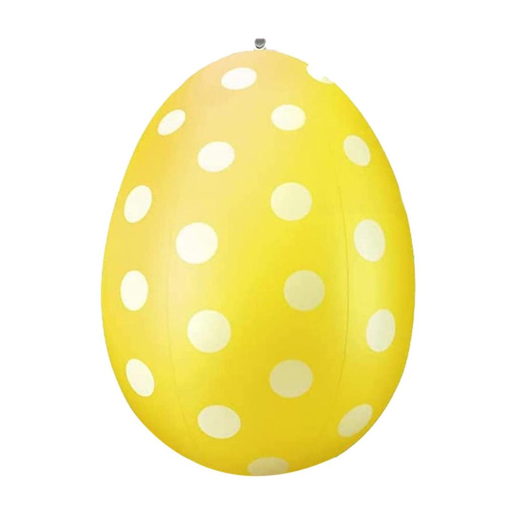 16 Inch Giant Egg Easter Inflatable Ball Outdoor Inflatable Easter Ornament Home Garden Easter Decoration 2025