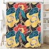 Bright Floral Shower Curtain Waterproof Fabric Bathroom Decor Customizable Size Option Available for Purchase Online