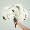 2pcs Artificial Hydrangea Flower, Real Touch Lifelike Artificial Flowers, Suitable For Outdoor Wedding Office Home Party Living Room Table Decoration
